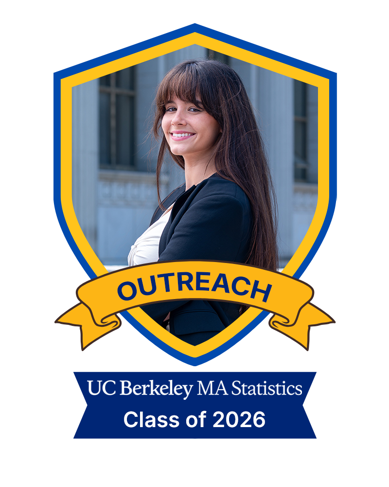 A photo of Maddie MacDonald in a shield with a banner that says outreach, class of 2026.