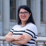 A headshot photo of Larissa Moreno